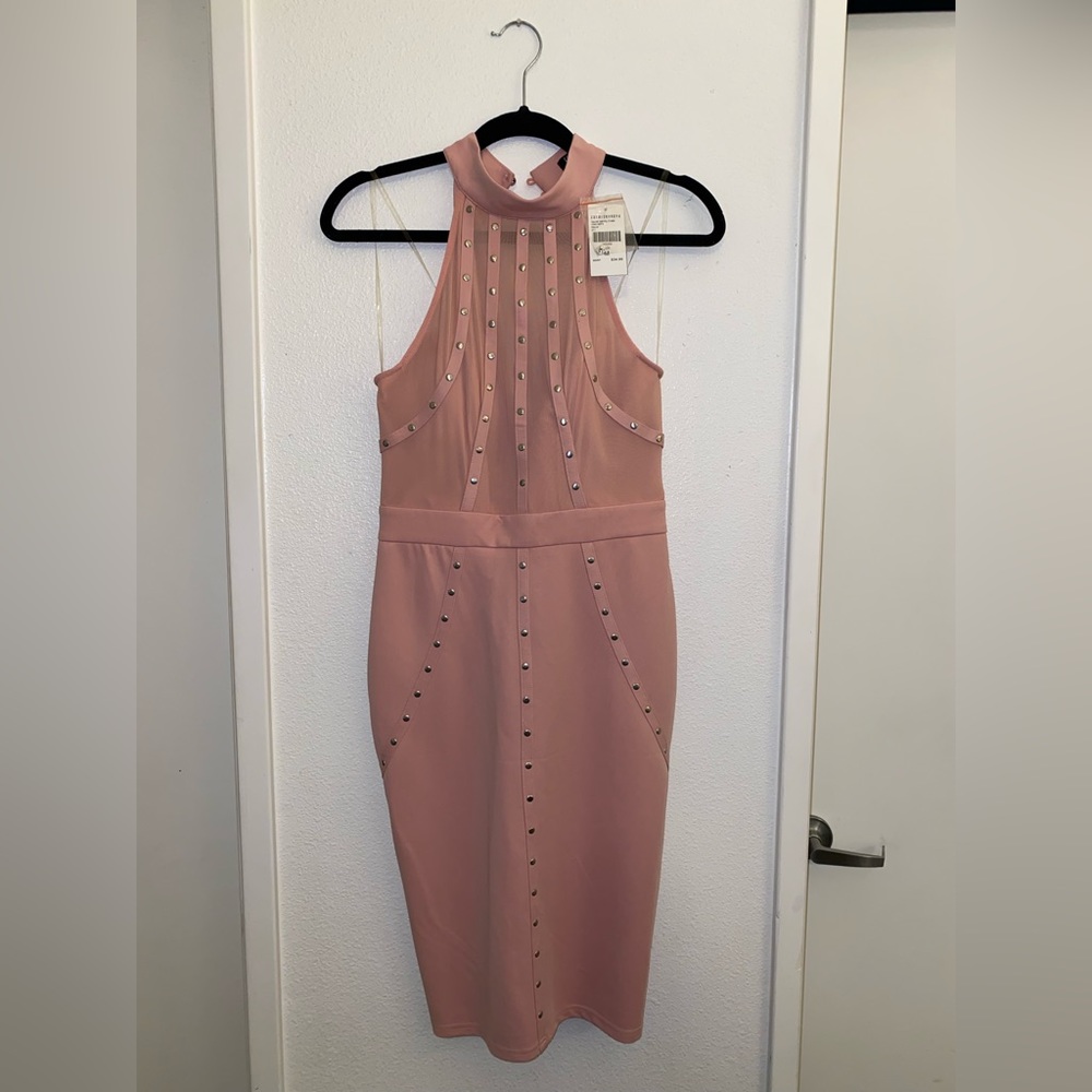 Blush pink maxi dress size M